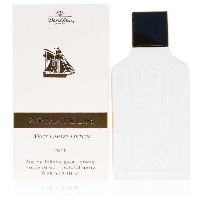 (DAMAGED BOX) Paris Bleu Men's Aramateur White Limited Edition EDT 3.4 oz