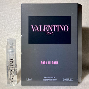 Valentino Uomo Born In Roma Eau De Toilette EDT Sample Spray .04oz, 1.2mL