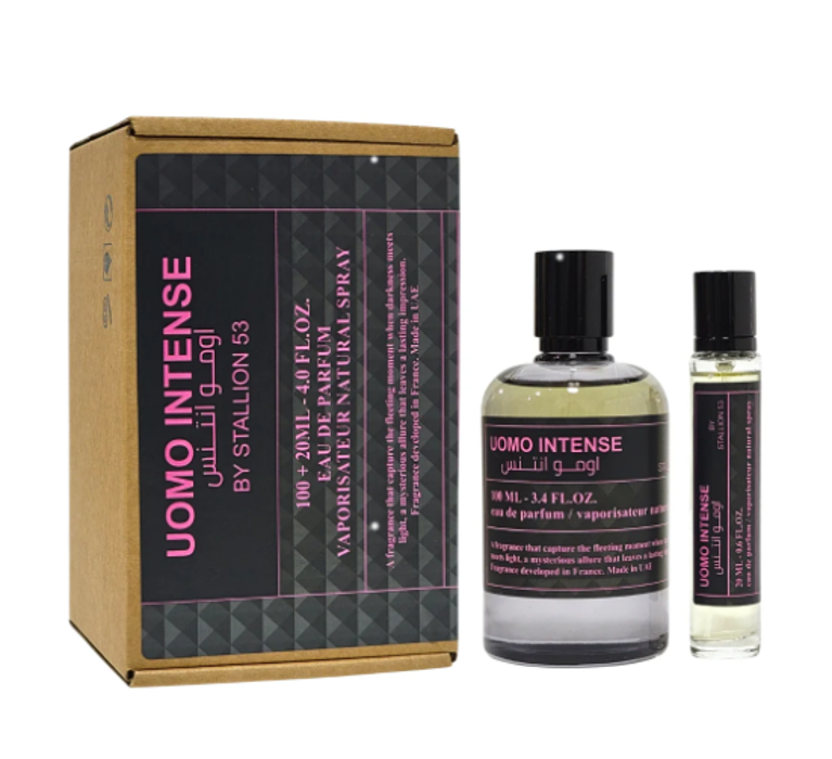UOMO INTENSE BY STALLION 53 Eau de parfum 3.4floz/100ML + 20ML
