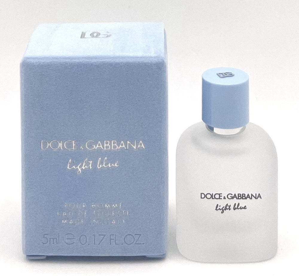 (MINI) LIGHT BLUE By DOLCE GABBANA Pour Homm Cologne 0.17oz / 5ml EDT