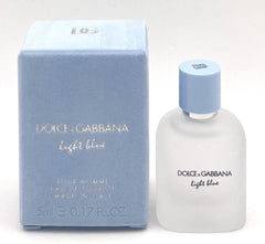 (MINI) LIGHT BLUE By DOLCE GABBANA Pour Homm Cologne 0.17oz / 5ml EDT