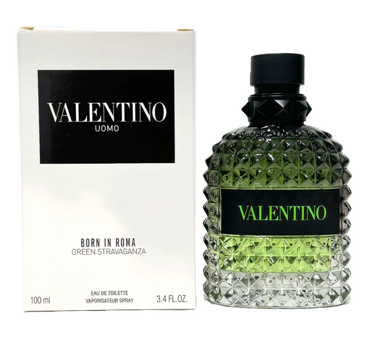 (TESTER) Valentino UOMO Born In Roma Green Stravaganza Men 3.4 oz Eau De Toilette