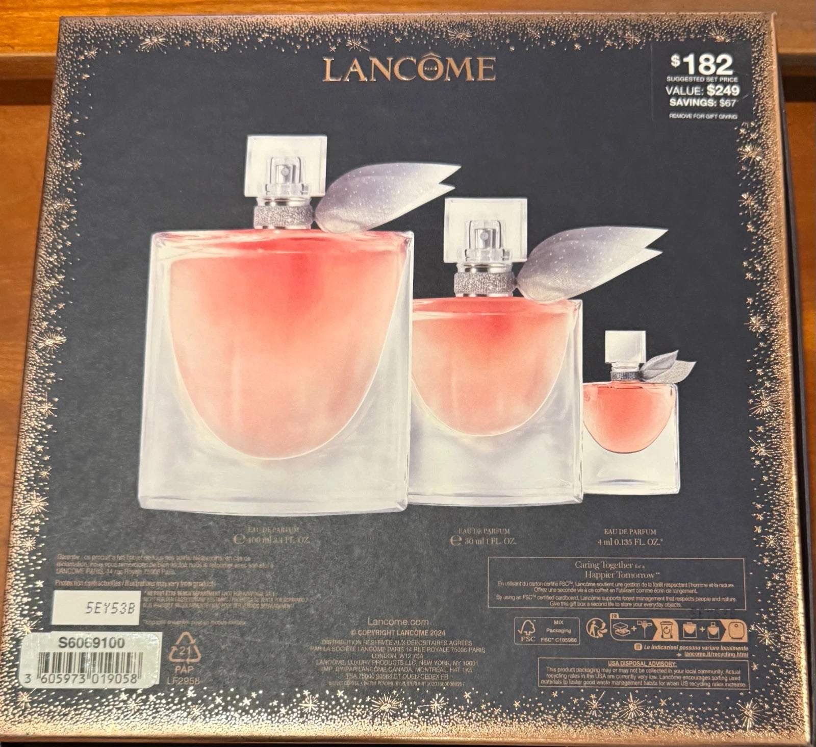 La Vie est Belle set 3 Pieces