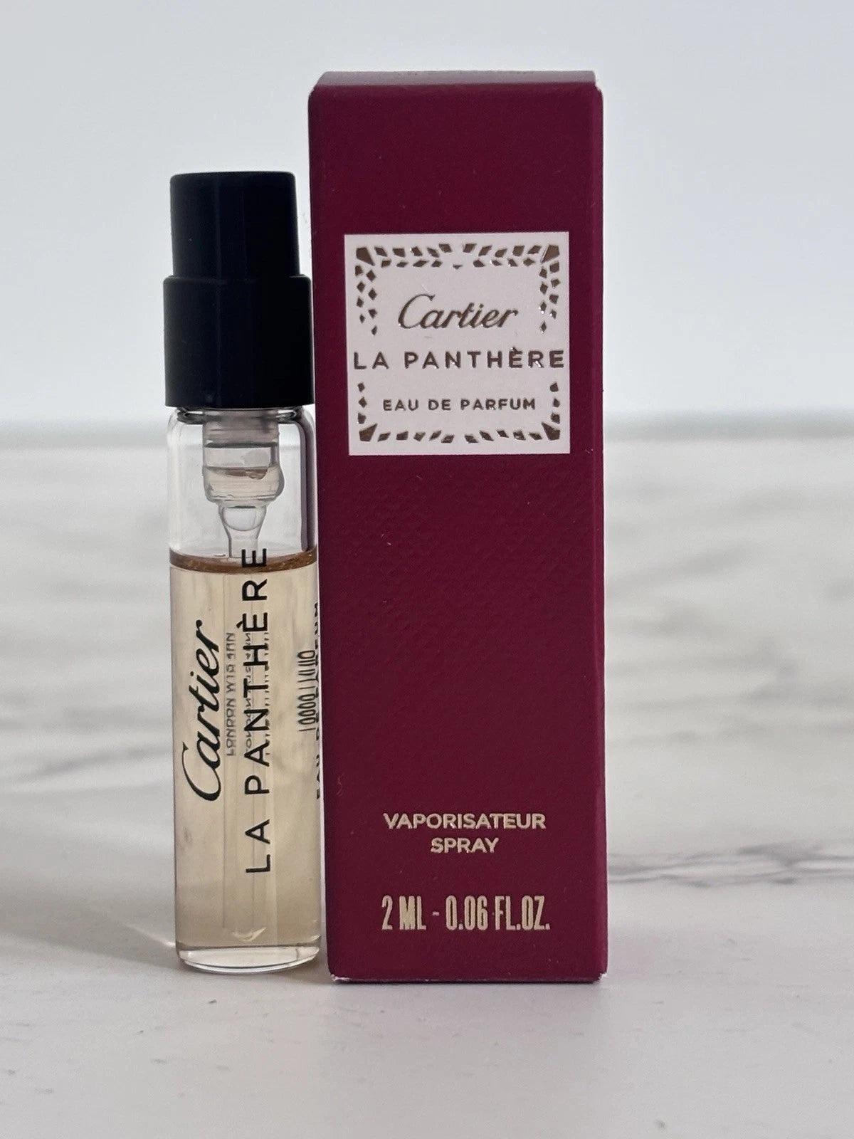 Cartier La Panthere Eau De Parfum Sample Spray 0.06 oz  2 ml