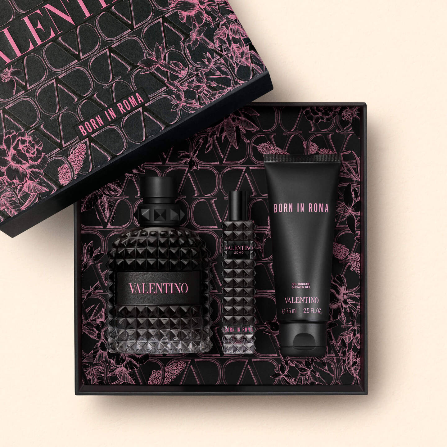 VALENTINO BORN IN ROMA EAU DE TOILETTE TRIO SET